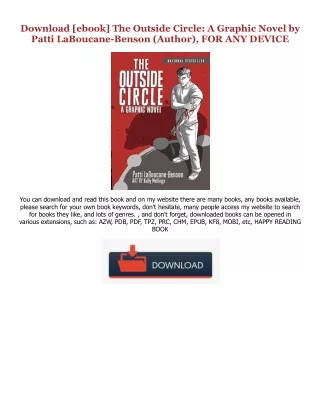Download [ebook]$$ The Outside Circle: A Graphic Novel [ PDF ] Ebook By  Patti LaBoucane-Benson (Author),