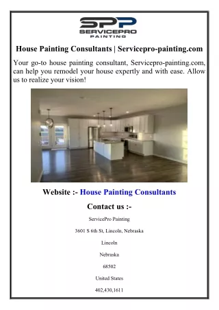 House Painting Consultants  Servicepro-painting.com