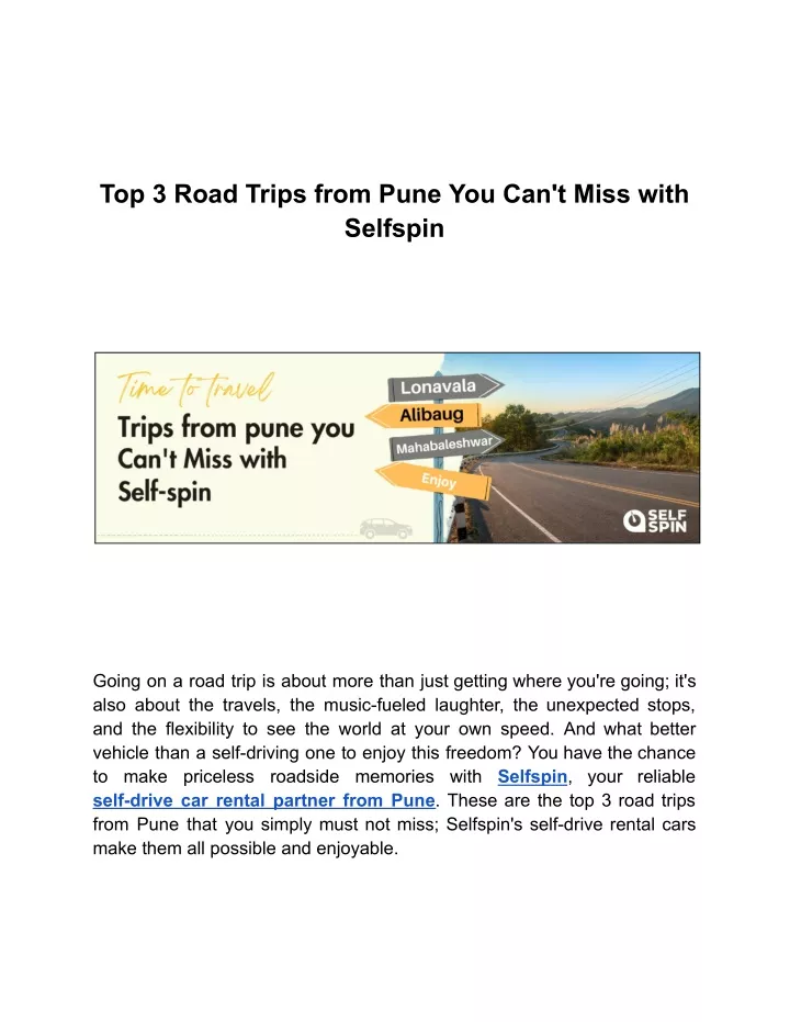 top 3 road trips from pune you can t miss with