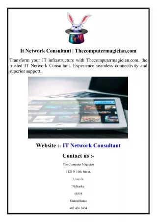 It Network Consultant  Thecomputermagician.com