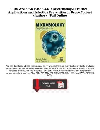 [^PDF]-Read Microbiology: Practical Applications and Infection Prevention Online