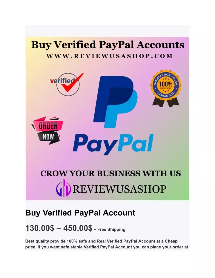 buy verified paypal account