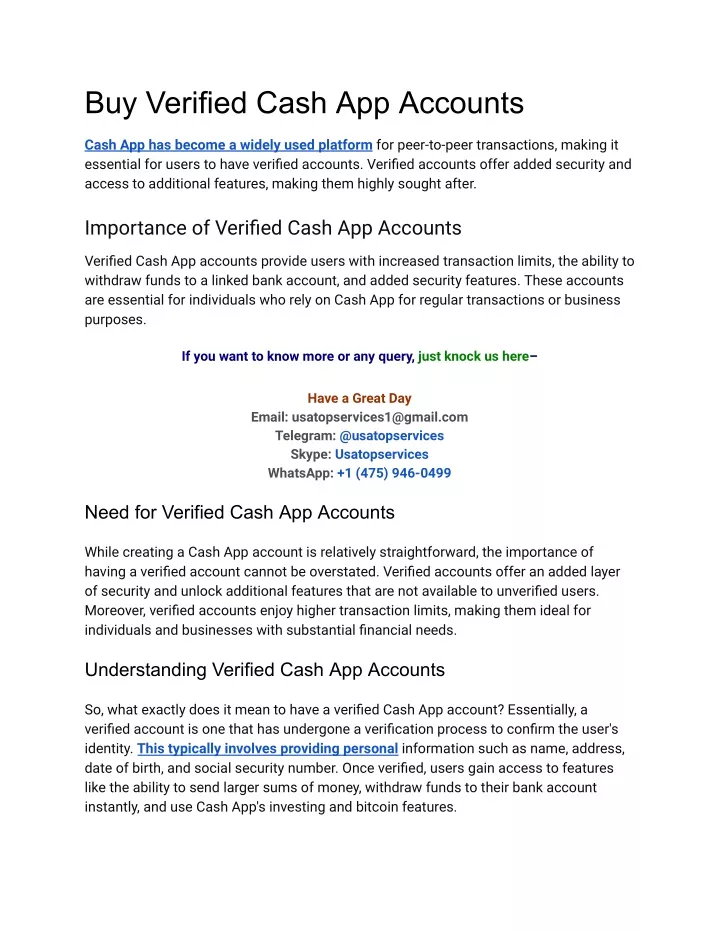 buy verified cash app accounts