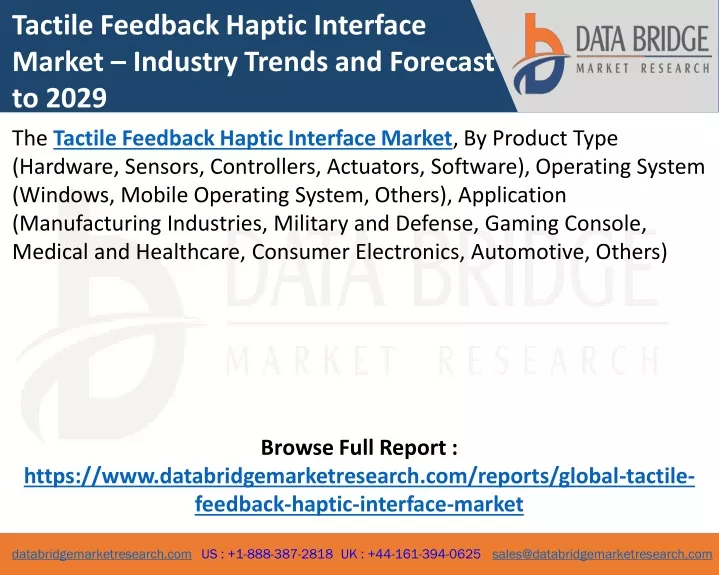 tactile feedback haptic interface market industry