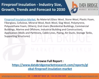Fireproof Insulation Market – Industry Trends and Forecast to 2030