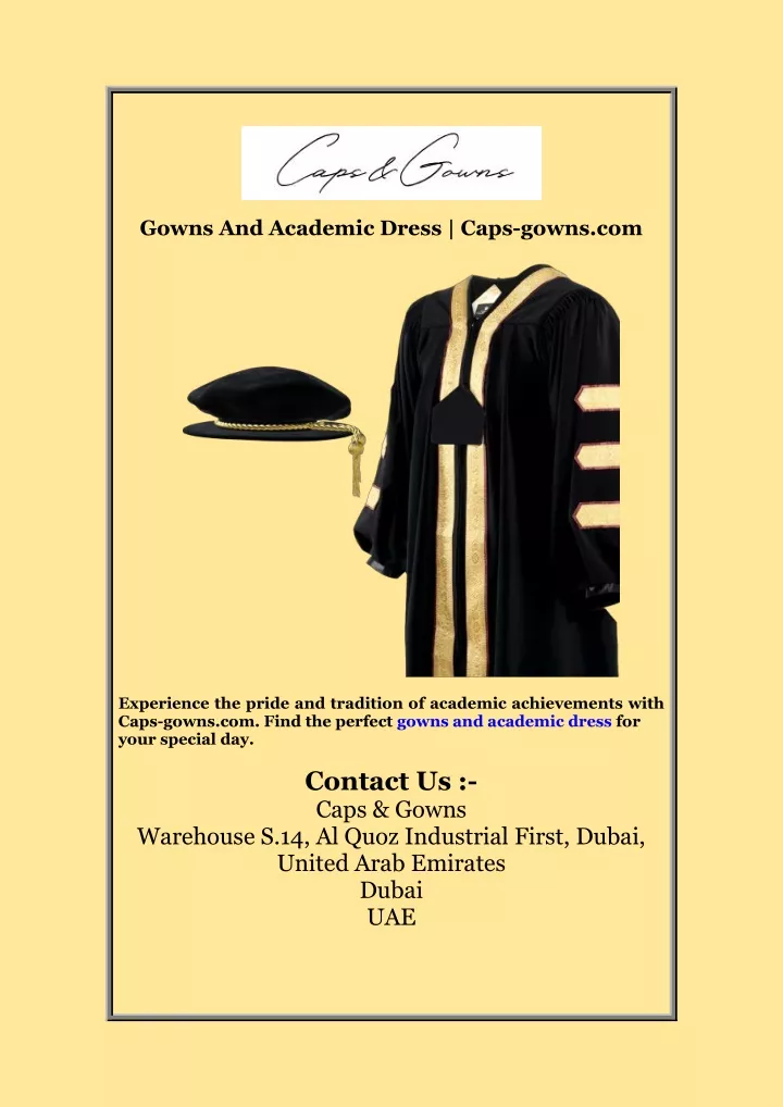 gowns and academic dress caps gowns com