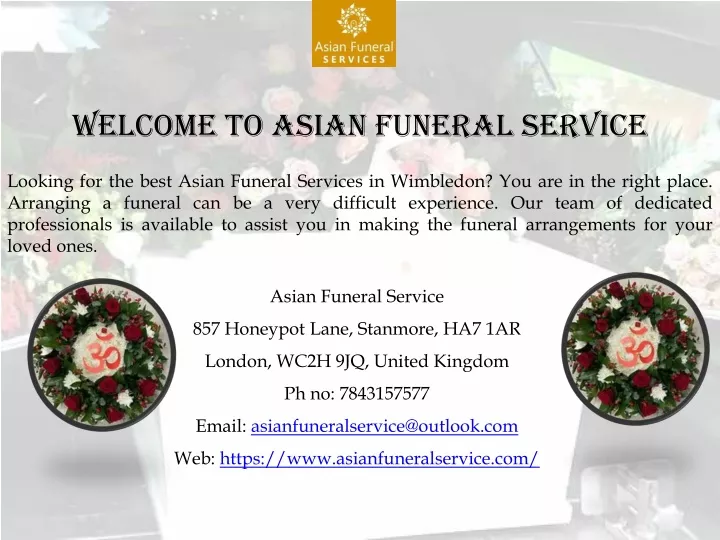 looking for the best asian funeral services