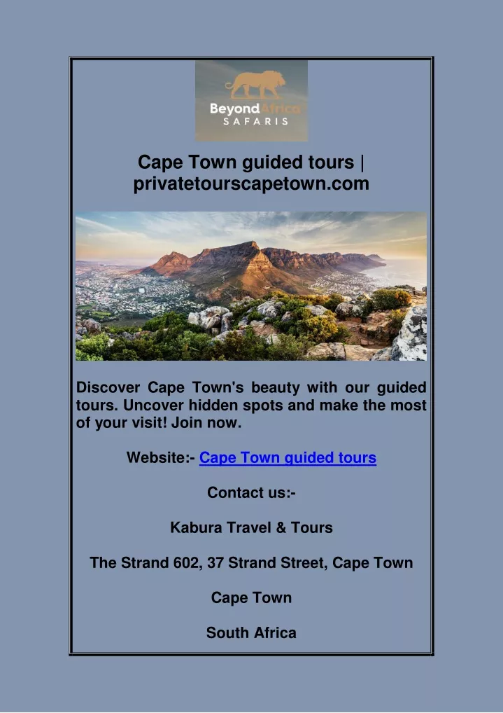 cape town guided tours privatetourscapetown com