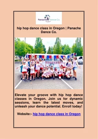 hip hop dance class in Oregon
