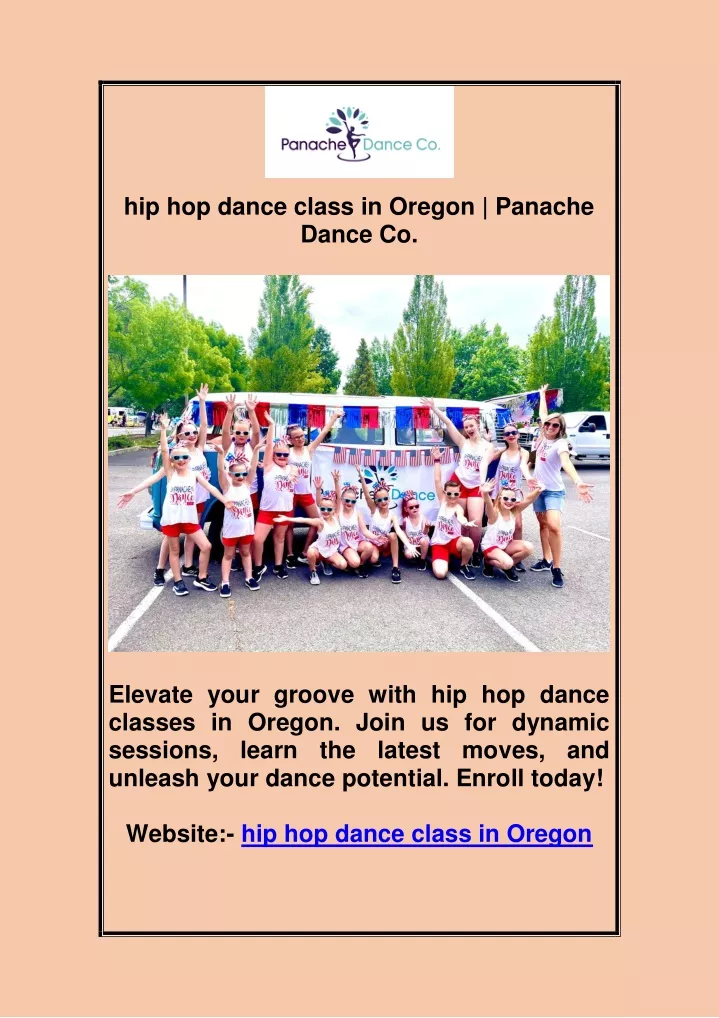 hip hop dance class in oregon panache dance co