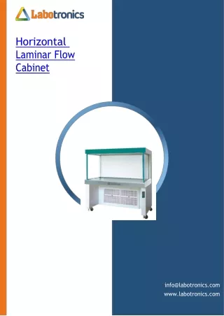 horizontal laminar flow cabinet