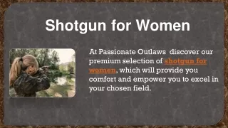 Shotgun for Women