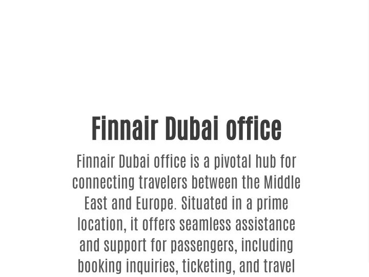 finnair dubai office finnair dubai office