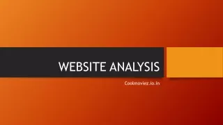 WEBSITE  ANALYSIS NEW