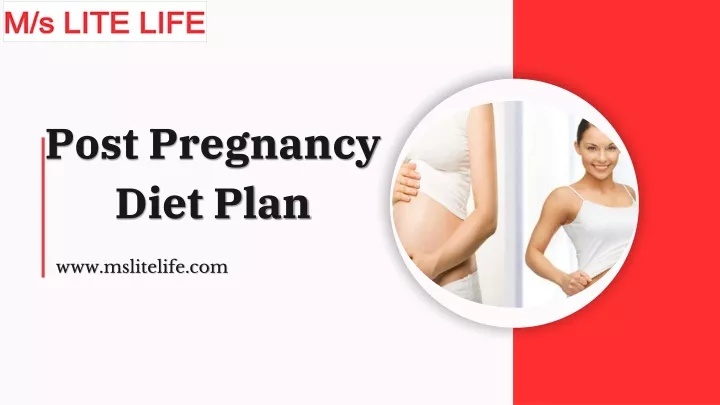 post pregnancy diet plan