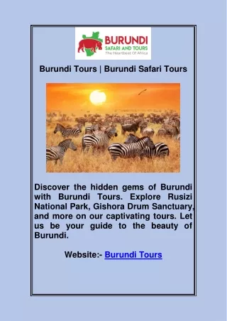 Burundi Tours