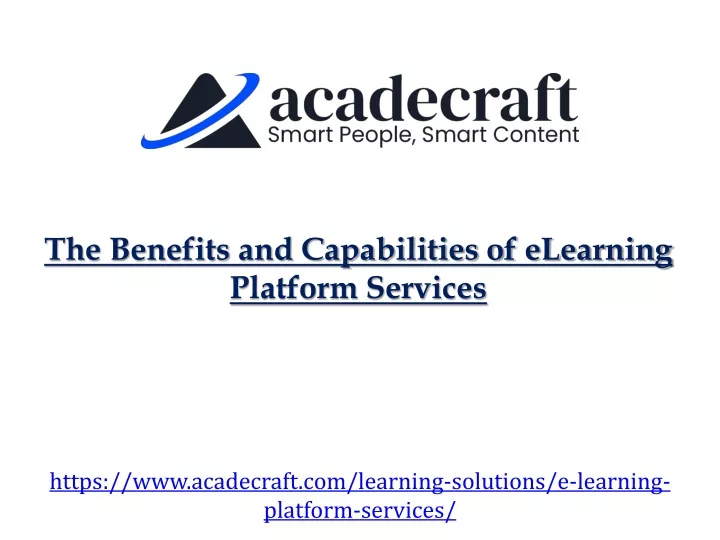 the benefits and capabilities of elearning