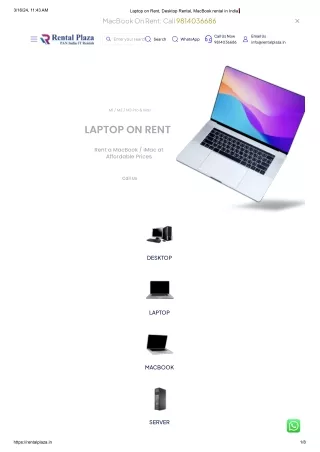 Affordable Laptop on Rent