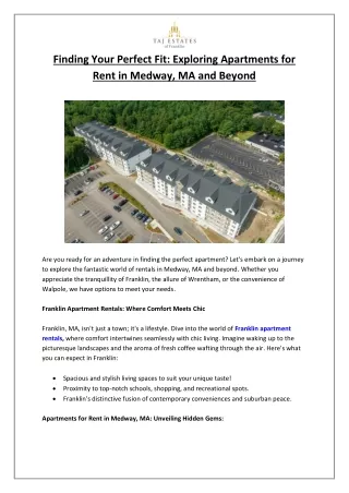 finding your perfect fit exploring apartments
