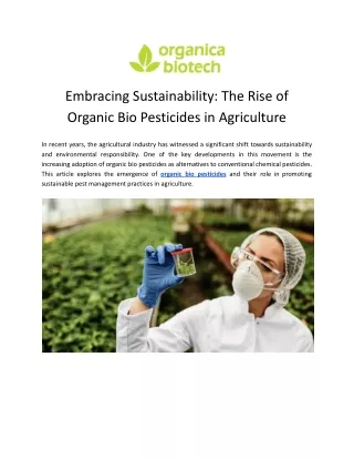 Organic Bio Pesticides
