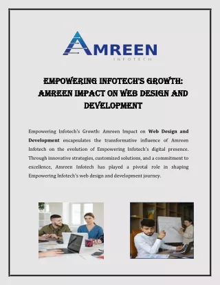 Empowering Infotech's Growth: Amreen Impact on Web Design and Development