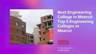 Best Engineering College in Meerut Top 5 Engineering Colleges in Meerut