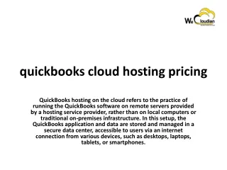 quickbooks cloud hosting pricing