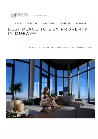 Best place to buy property in Dubai