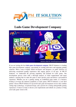 Ludo Game Development Company