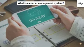 What is a courier management system?