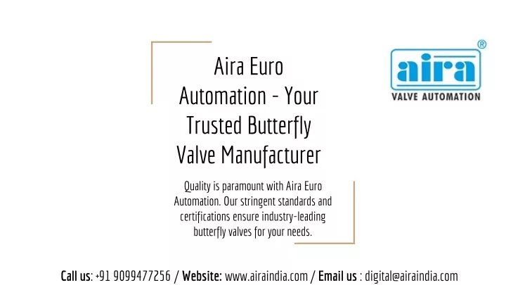 aira euro automation your trusted butterfly valve manufacturer