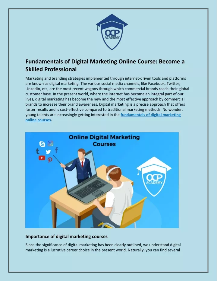 fundamentals of digital marketing online course