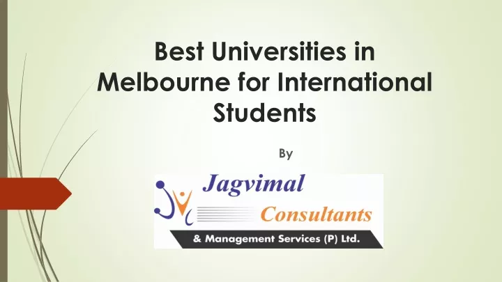 best universities in melbourne for international students