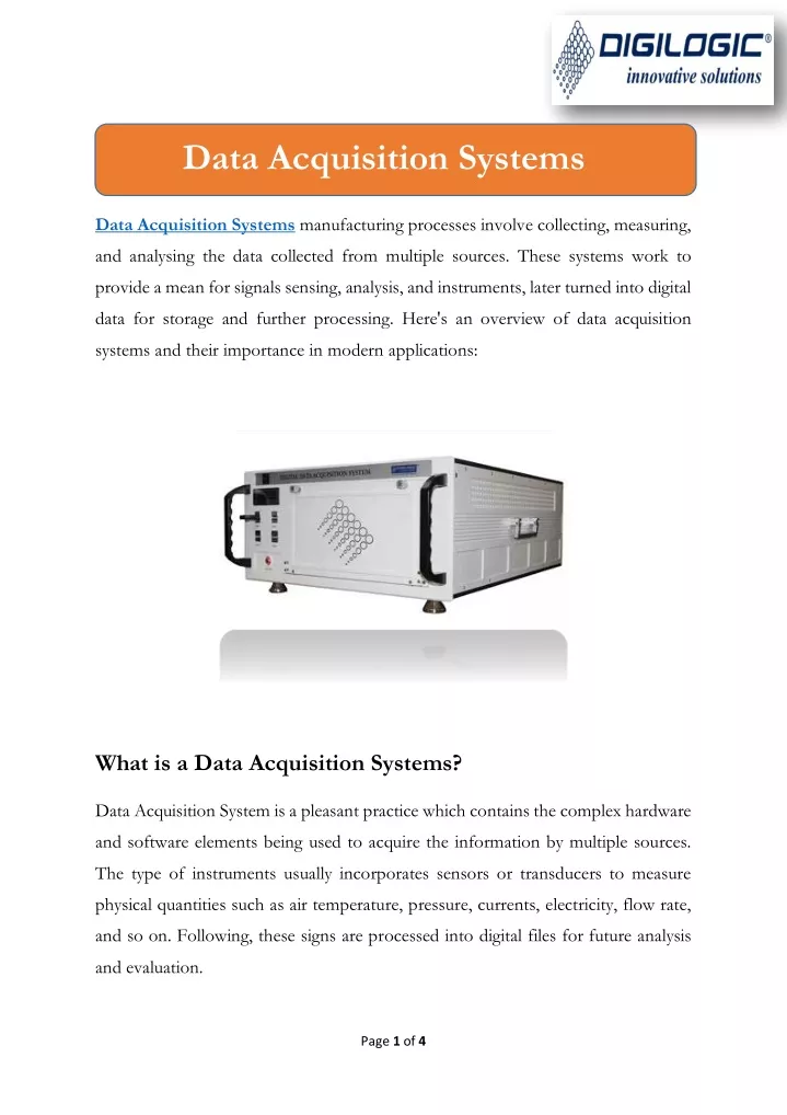 data acquisition systems