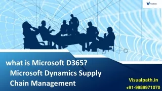 what is microsoft d365 microsoft dynamics supply