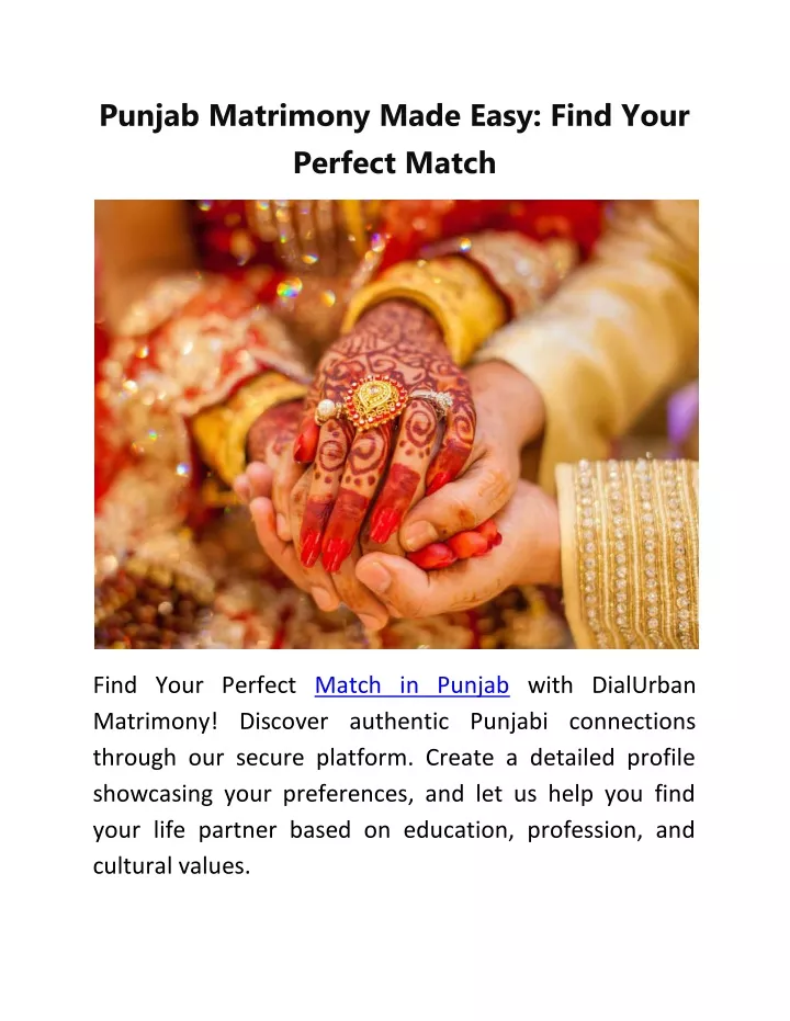punjab matrimony made easy find your perfect match