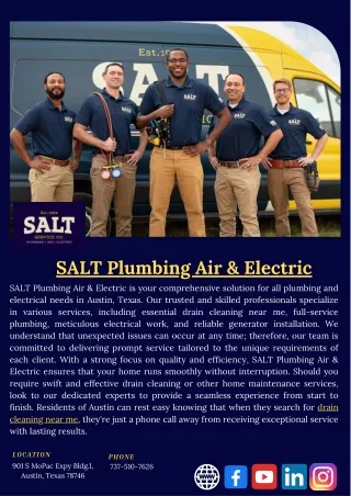 SALT Plumbing Air & Electric