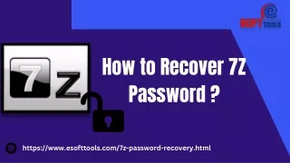 How to recover the 7z password?