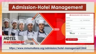 Admission-hotel-management
