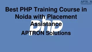 Best PHP Training Course in Noida with Placement Assistance