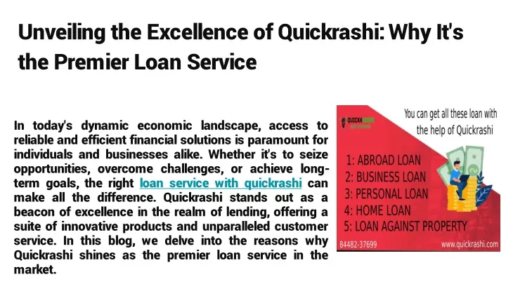 unveiling the excellence of quickrashi why it s the premier loan service