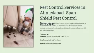 Pest Control Services in Ahmedabad, Best Pest Control Services in Ahmedabad