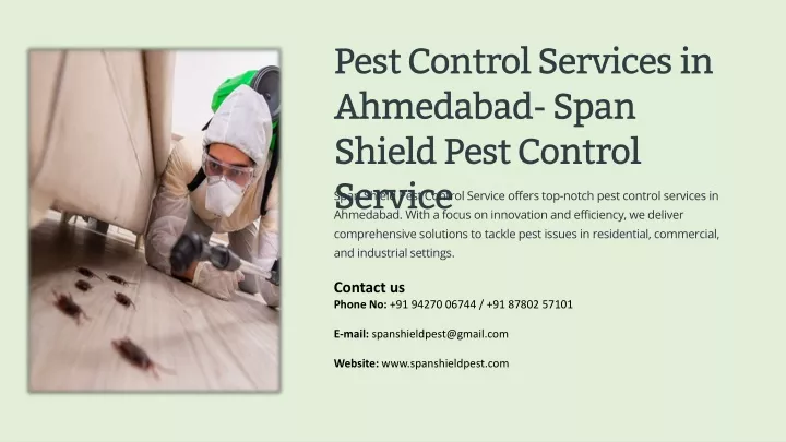 pest control services in ahmedabad span shield