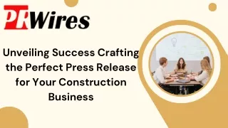 press release for business in construction