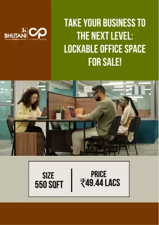 Take Your Business to the Next Level: Lockable Office Space for Sale!