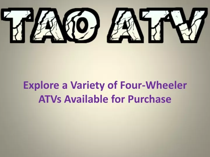 explore a variety of four wheeler atvs available for purchase