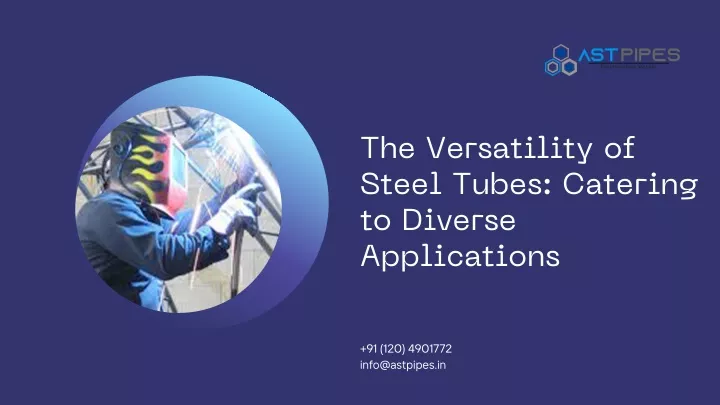 the versatility of steel tubes catering