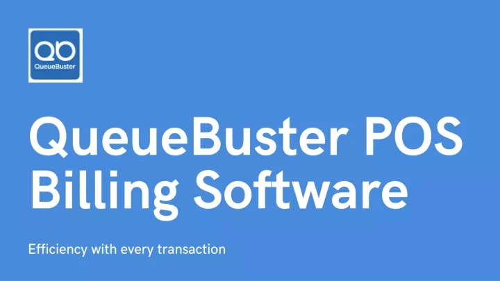 queuebuster pos billing software