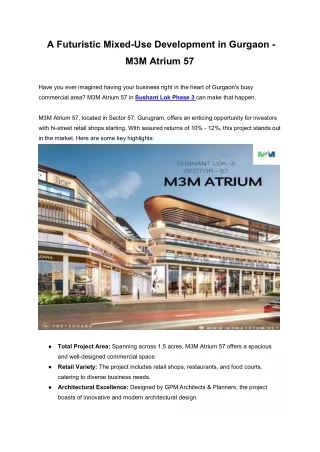 a futuristic mixed use development in gurgaon