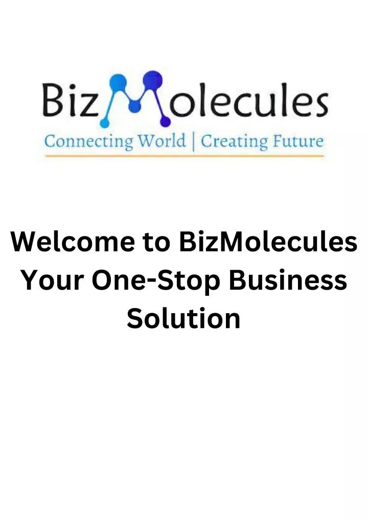 welcome to bizmolecules your one stop business